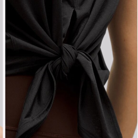 NWT Peloton X Lululemon lightweight  split  tank top black medium - Picture 3 of 4